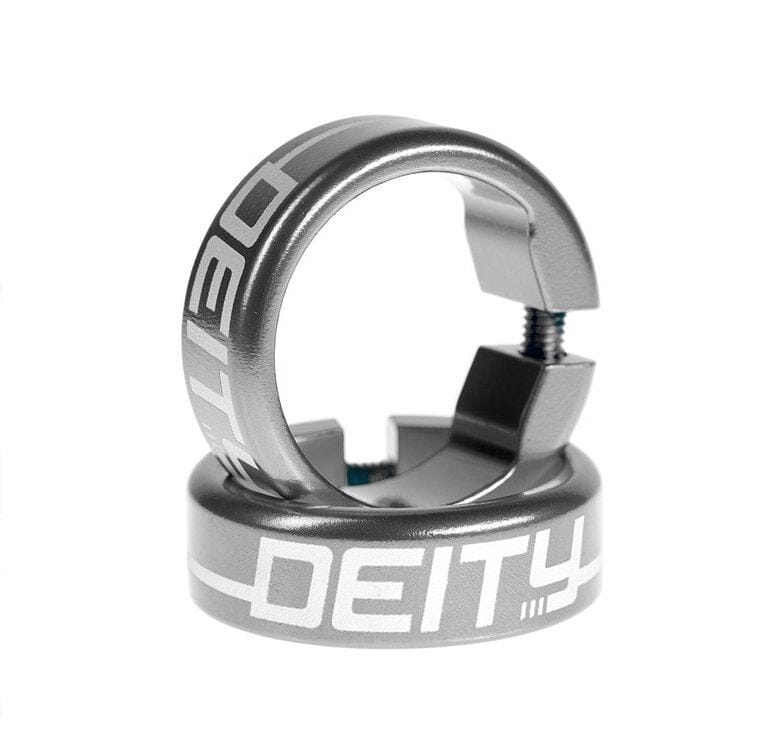 Deity Grip Clamps Platinum Bike Parts Deity