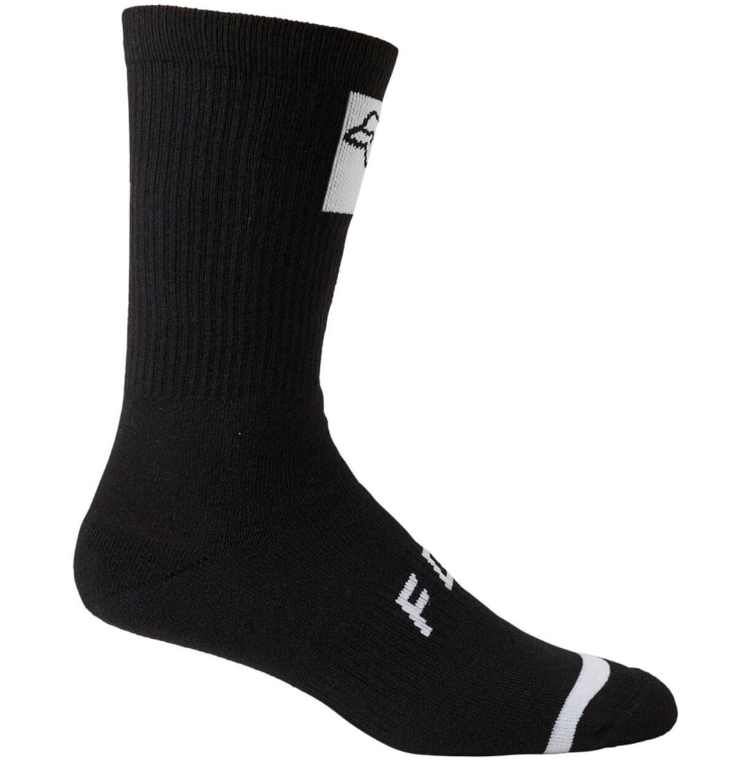 Fox Defend Crew Socks 10 inch Black Bike Parts Fox S/M