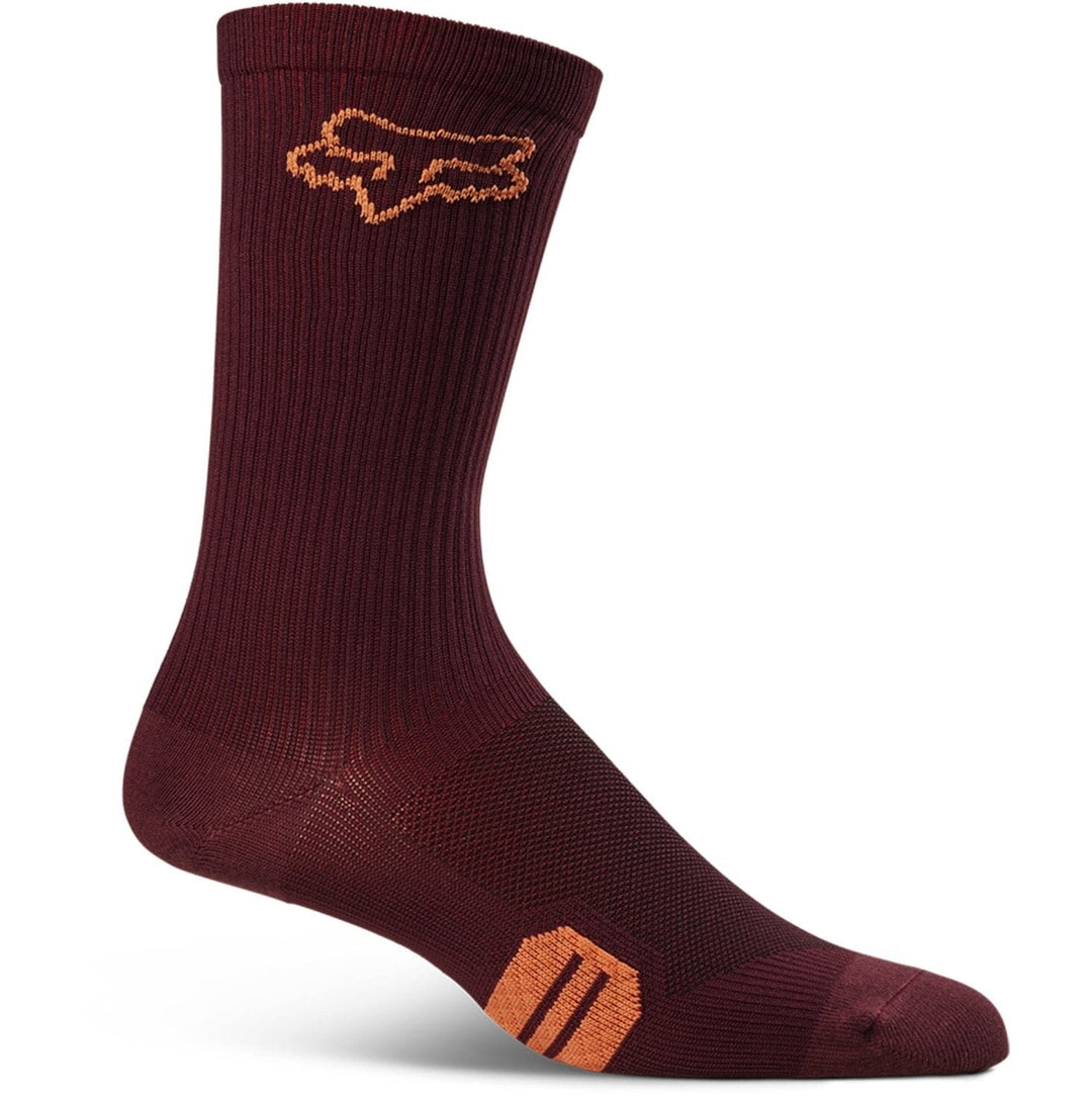 Fox Ranger Womens Socks 8 Inch Burgundy Bike Parts Fox