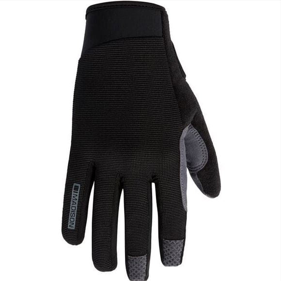 Madison Freewheel Trail Gloves Black Grey Bike Parts madison XXL 