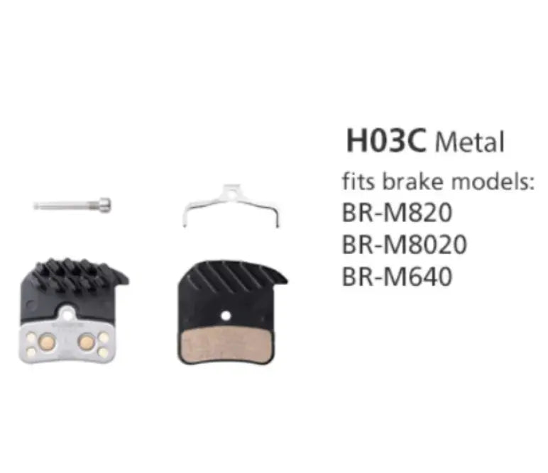 Shimano H03C MF Brake pads Ice Tech Metal W Fin Bike Parts Shimano 