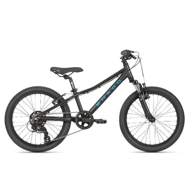 2022 Haro Flightline 20 Black / Aqua Bikes Haro 20 inch