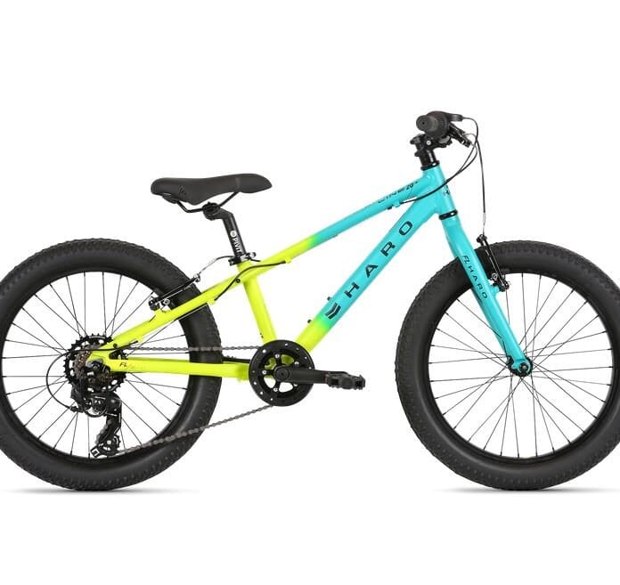 2022 Haro Flightline 20 Plus Matte Teal / Yellow Bikes Haro