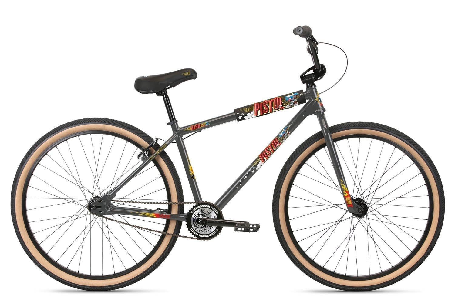 2022 Haro Pistol Pete 26" Grey BMX Bikes Haro 26" 