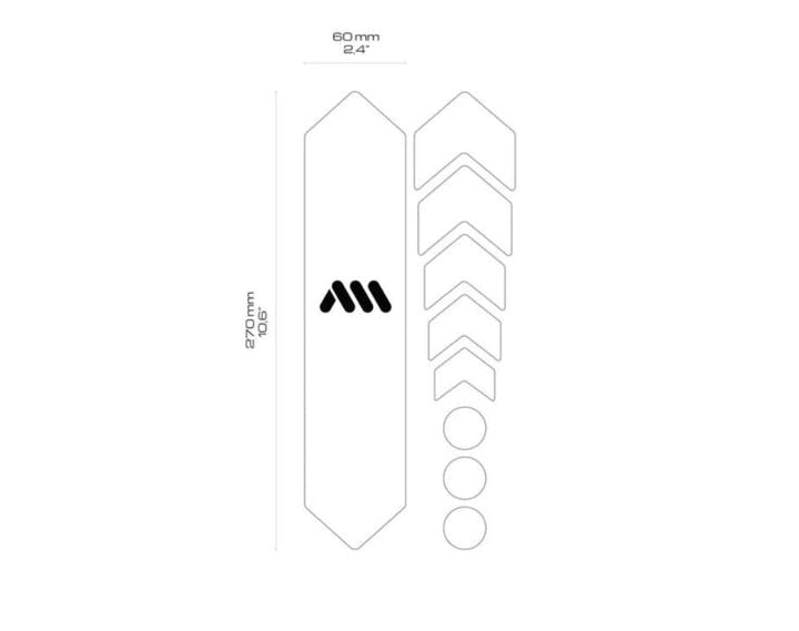 AMS Basic Frame Guard Clear / Wolf Bike Parts AMS