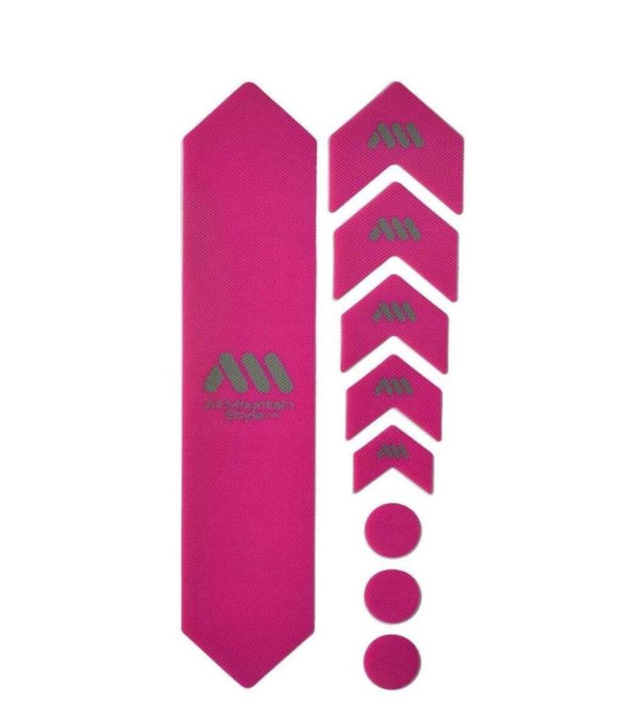 AMS Standard Frame Guard Magenta Silver Bike Parts AMS