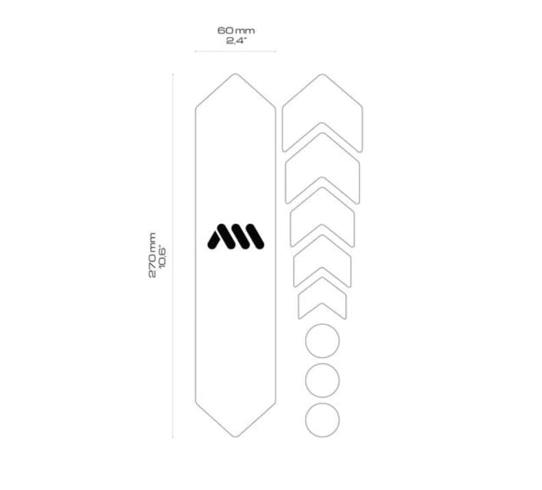 AMS Standard Frame Guard Magenta Silver Bike Parts AMS