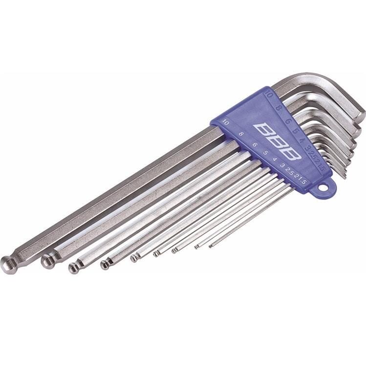 BBB 'Hexset' 9pc Hex Key Set (L-Shape) Bike Parts BBB