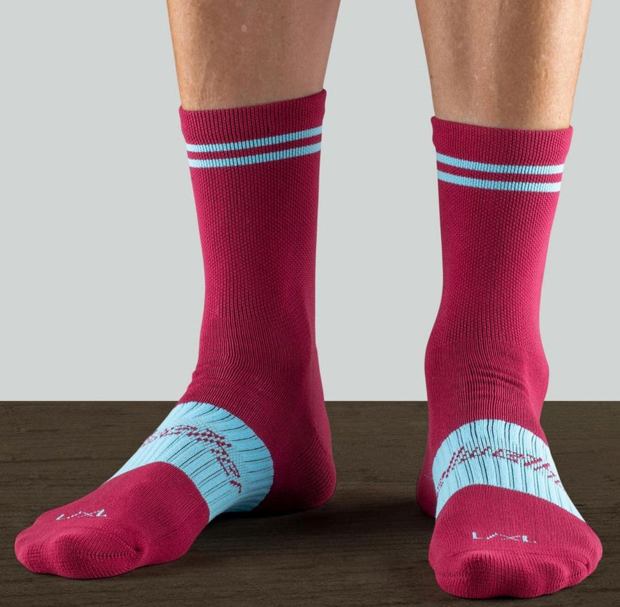 Bellwether Victory Socks Burgundy Bike Parts Bellwether S/M
