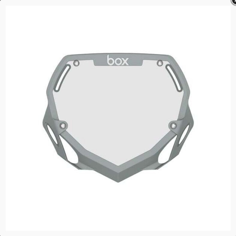 Box Two Large BMX Number Plate Grey Bike Parts Box
