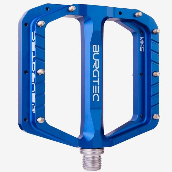 Burgtec Penthouse MK5 Flat Pedals Steel Bike Parts Burgtec Deep Blue