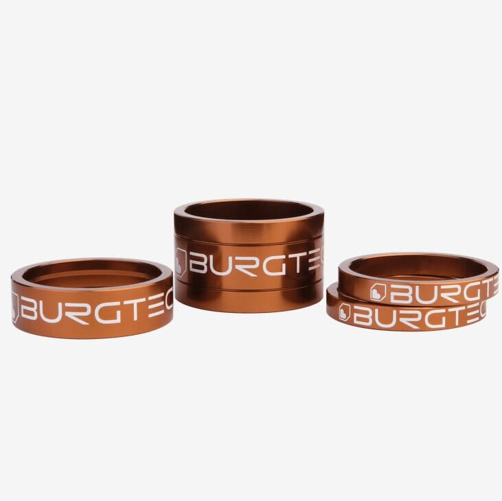 Burgtec Stem Spacer Kit Black 5mm, 10mm, 20mm x2 Bike Parts Burgtec Kash bronze 