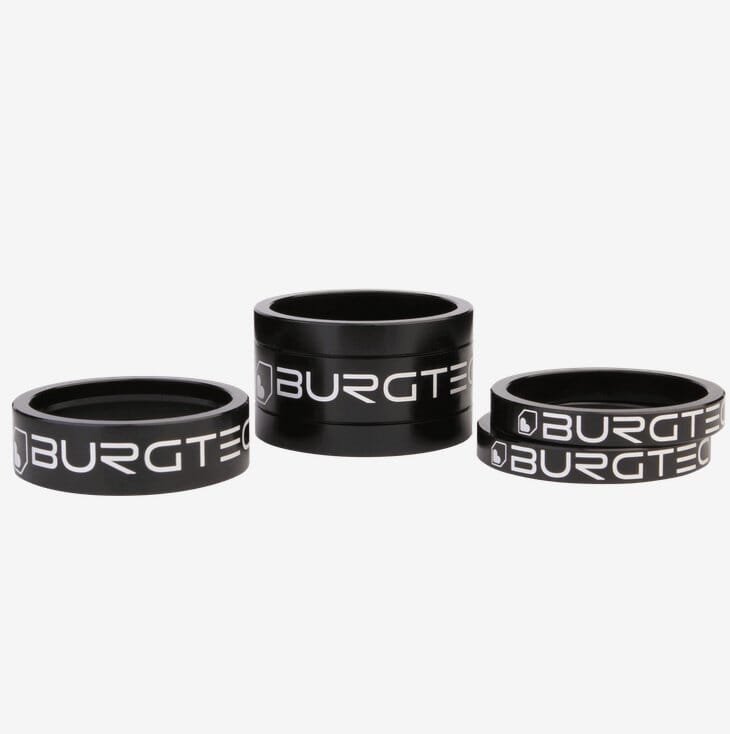 Burgtec Stem Spacer Kit Black 5mm, 10mm, 20mm x2 Bike Parts Burgtec Black 