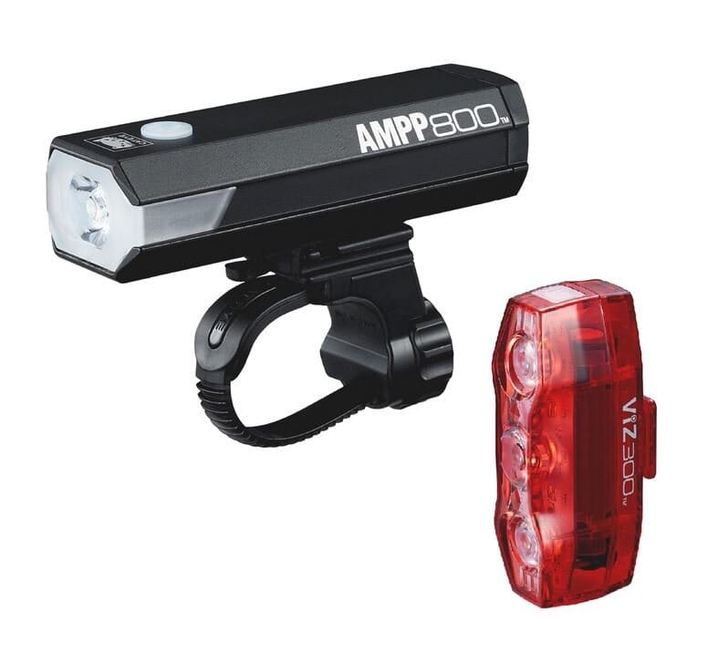 Cateye AMPP 800 & VIZ 300 Lightset Bike Parts Cateye