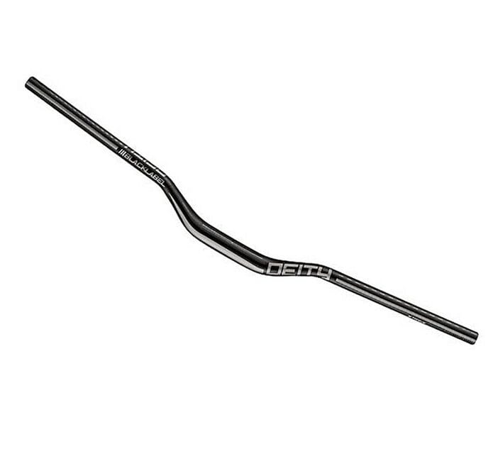 Deity Black Label 800mm 38mm R 31.8mm Handlebars Black w/ Stealth Bike Parts Deity