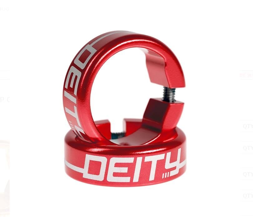 Deity Grip Clamps Var Col Bike Parts Deity Red