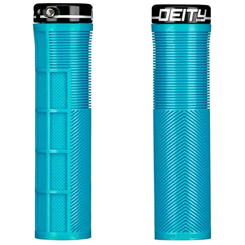 Deity Knuckleduster Lock On Grips Var Col Bike Parts Deity Turquoise