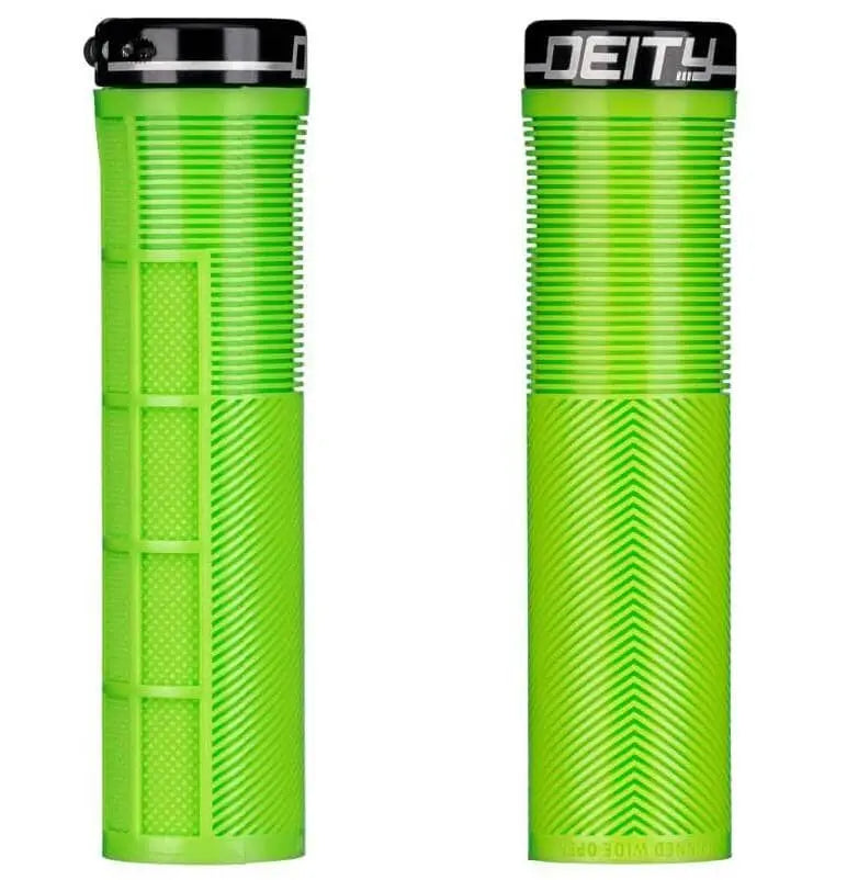Deity Knuckleduster Lock On Grips Var Col Bike Parts Deity Green