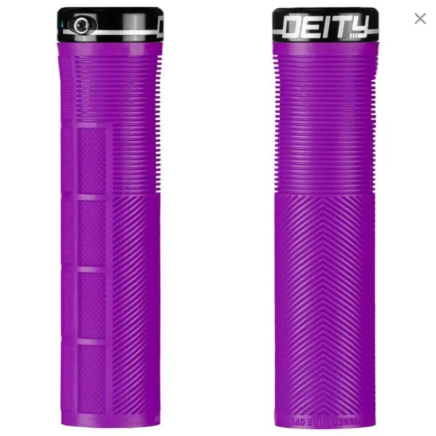 Deity Knuckleduster Lock On Grips Var Col Bike Parts Deity Purple