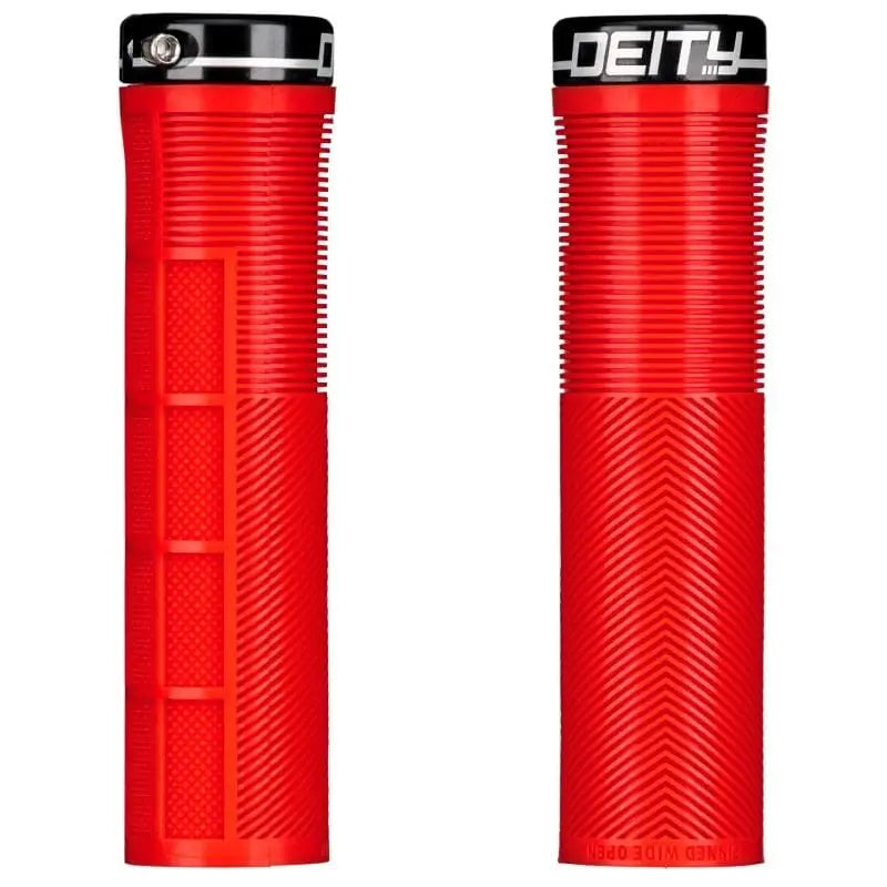 Deity Knuckleduster Lock On Grips Var Col Bike Parts Deity Red