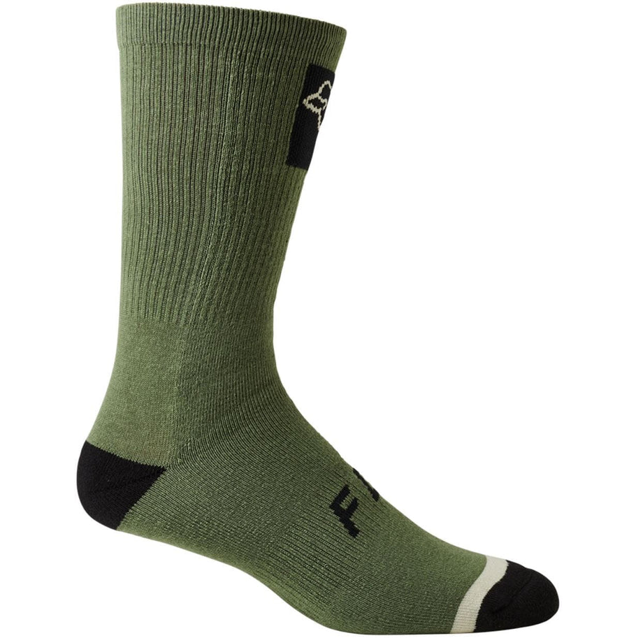 Fox 8 inch Defend Crew Socks Bark Bike Parts Fox S/M