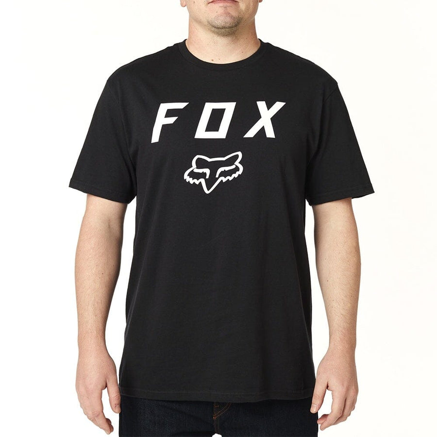 Fox Pinnacle SS Tech Tee Black White Bike Parts Fox S