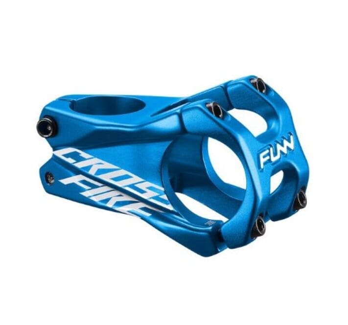 Funn Crossfire Stem 31.8mm x 35mm Blue Bike Parts Funn