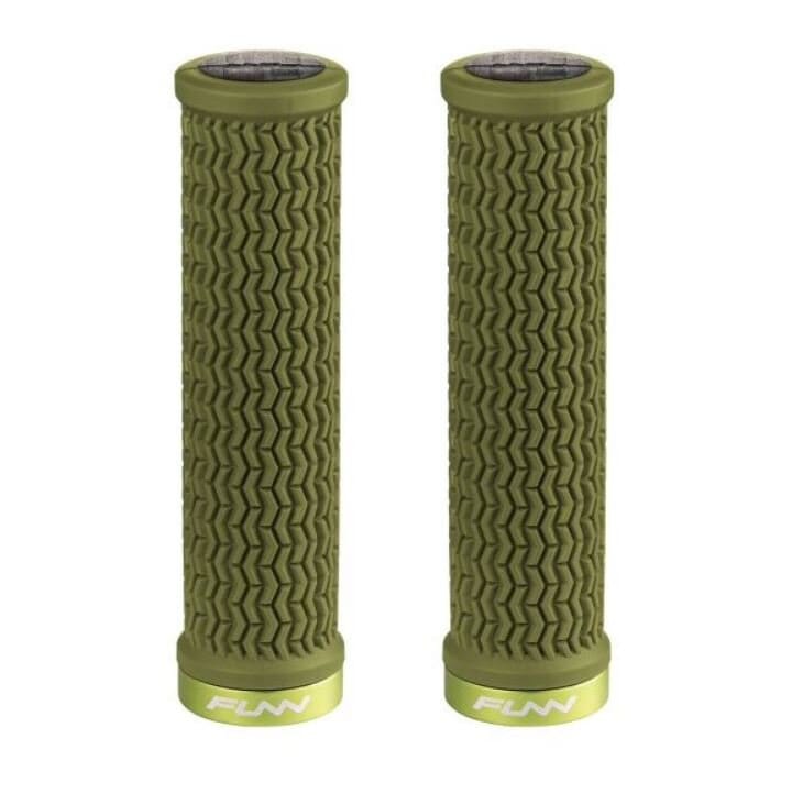 Funn Holeshot MTB Grips Single Lock On Var Col Bike Parts Funn Olive Green