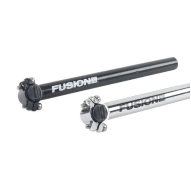 Fusion Micro Adjust 25.4 x 300mm BMX Seatpost Black Bike Parts Fusion