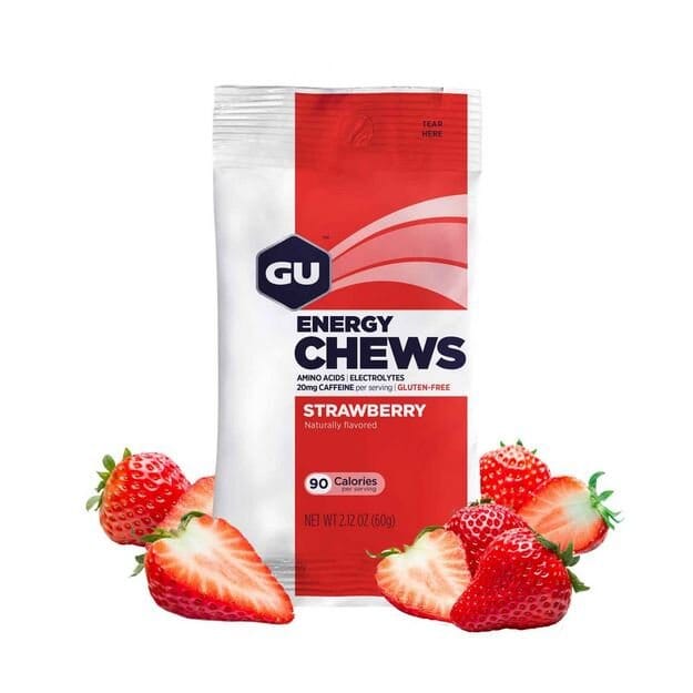 GU Energy Chews Bike Parts Gu Strawberry