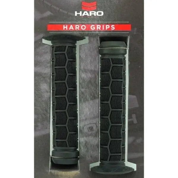 Haro Team Flanged BMX Grips Black Bike Parts Haro