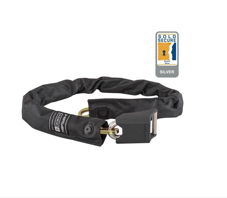 Hiplok Homie Silver Bike Lock Heavy Duty 1.2m Bike Parts Hiplock