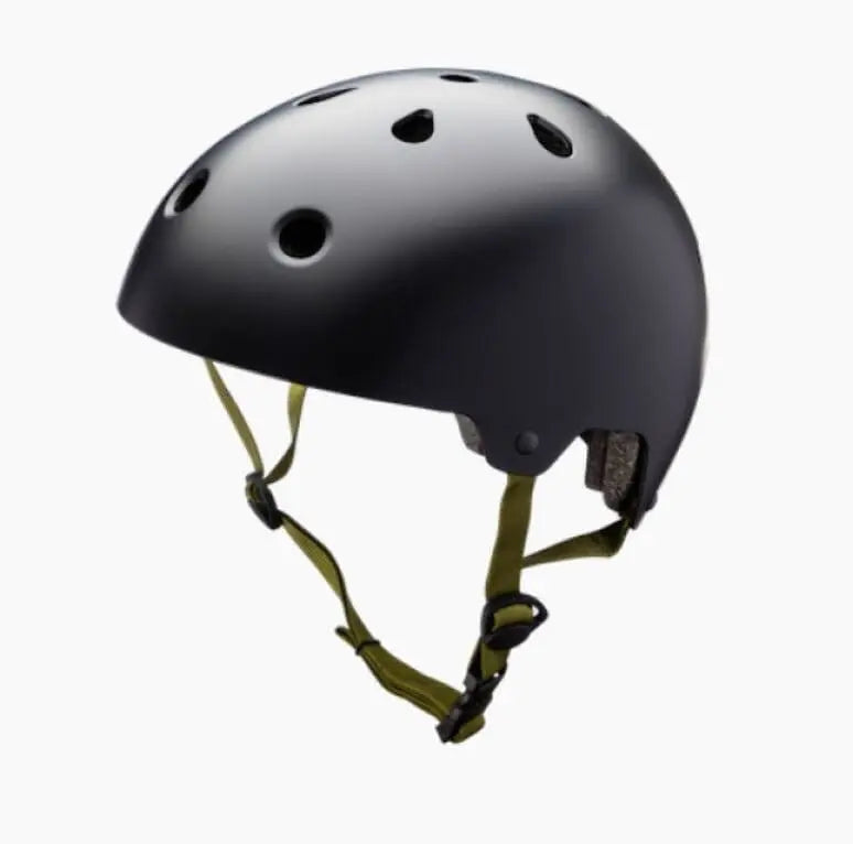 Kali Maha Solid Black Helmet w olive Bike Parts Kali Y/S 