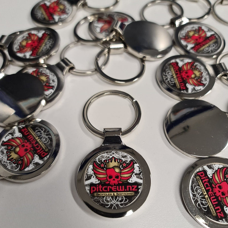 Keyring - Pitcrew Round Bike Parts Pitcrew.nz