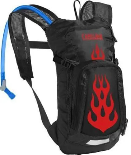 Kids Camelbak Mini Mule. w 1.5L Crux reservoir Var col Bike Parts Camelbak Black w/flames 