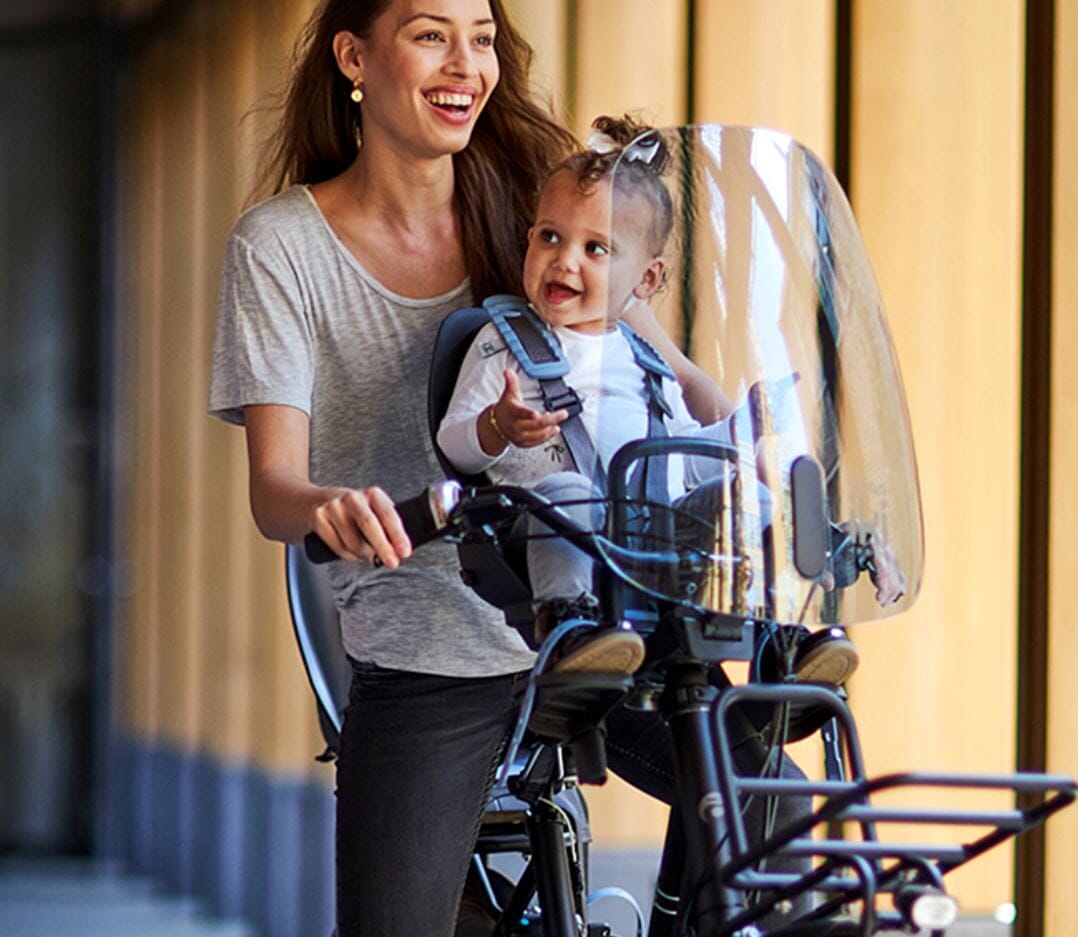 Kids Seat Urban Iki Front Seat With Compact Adapter Shinju White/Bincho BLK Bike Parts Urban Iki