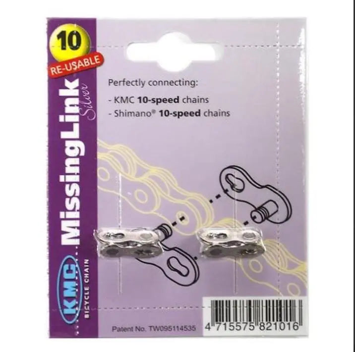 KMC Missing Link Silver 10 Speed - 2 Pack Bike Parts KMC