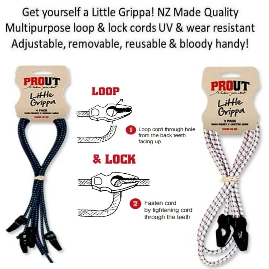 Little Grippa 8mm x 1m Bungee 2 pack Bike Parts Prout 