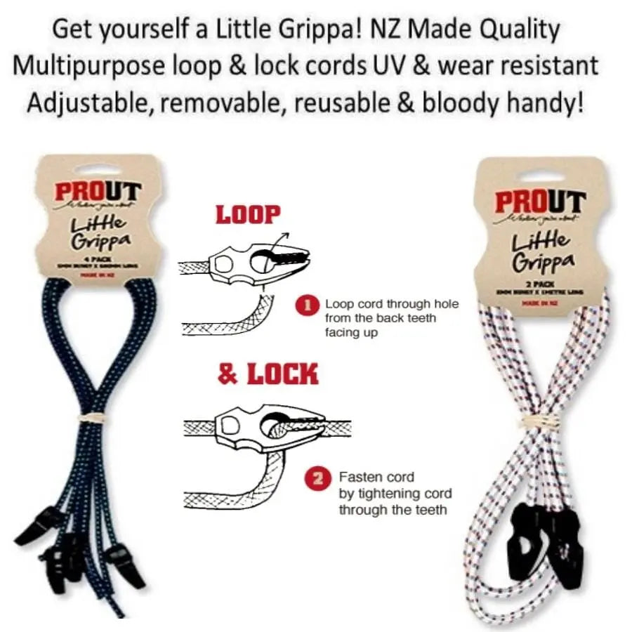 Little Grippa 8mm x 1m Bungee 2 pack Bike Parts Prout