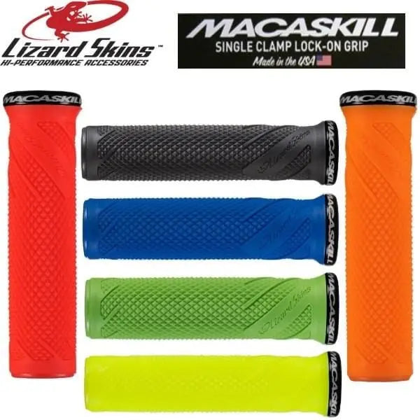 Lizard Skins Lock on Macaskill Grips Bike Parts Lizard Skins Black