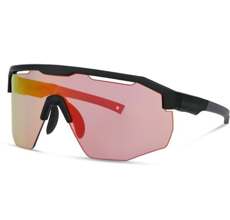 Madison Cipher Glasses Matt Black / Pink Rose Mirror Bike Parts madison