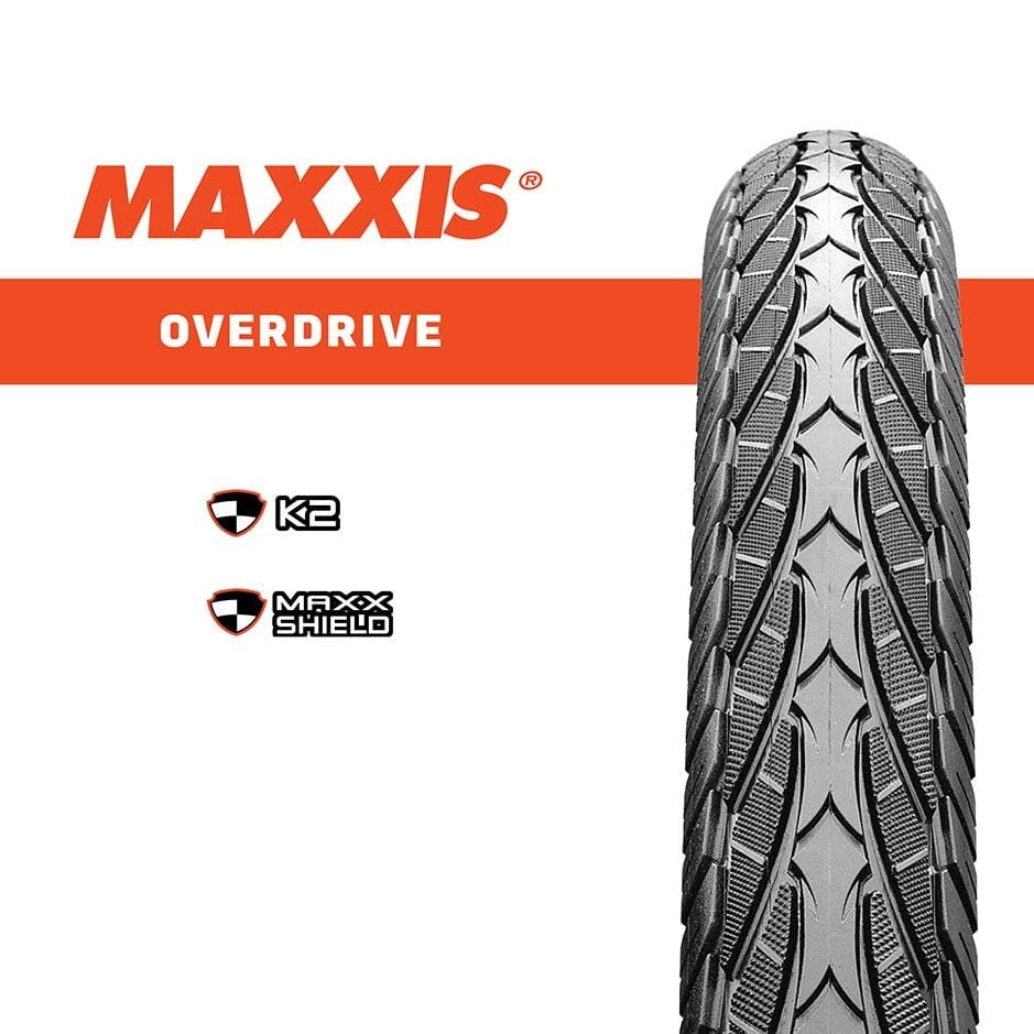 Maxxis 700 x 38 Overdrive K2 Reflective Wire Tyre Bike Parts Maxxis
