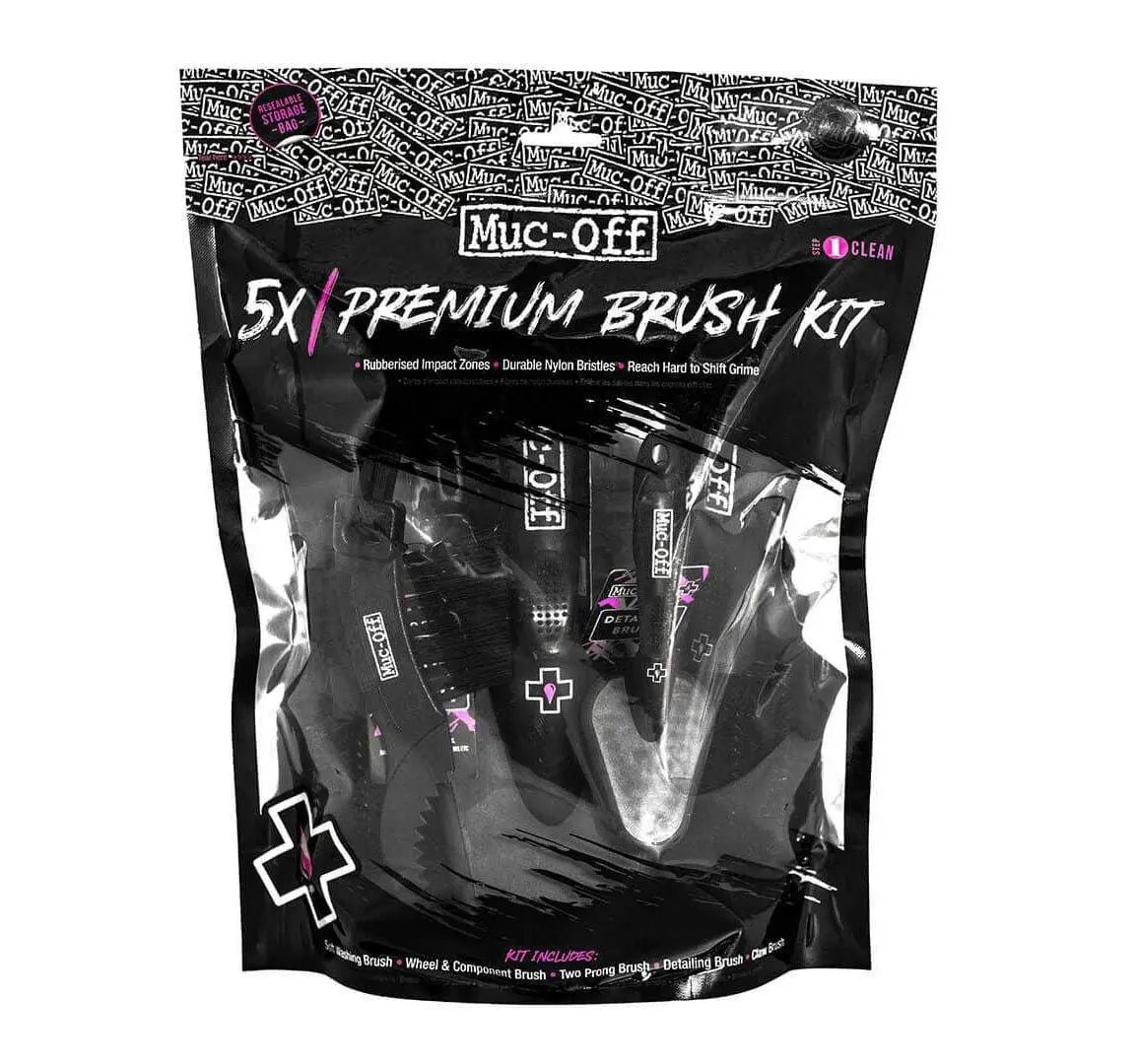 Muc-Off Cleaning Brush Kit 5pk Bike Parts Muc-Off