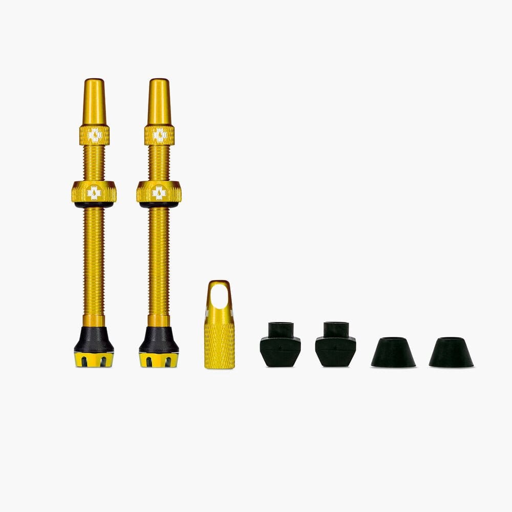 Muc-Off Tubeless Valve Kit v2 44mm Bike Parts Muc-Off Gold 