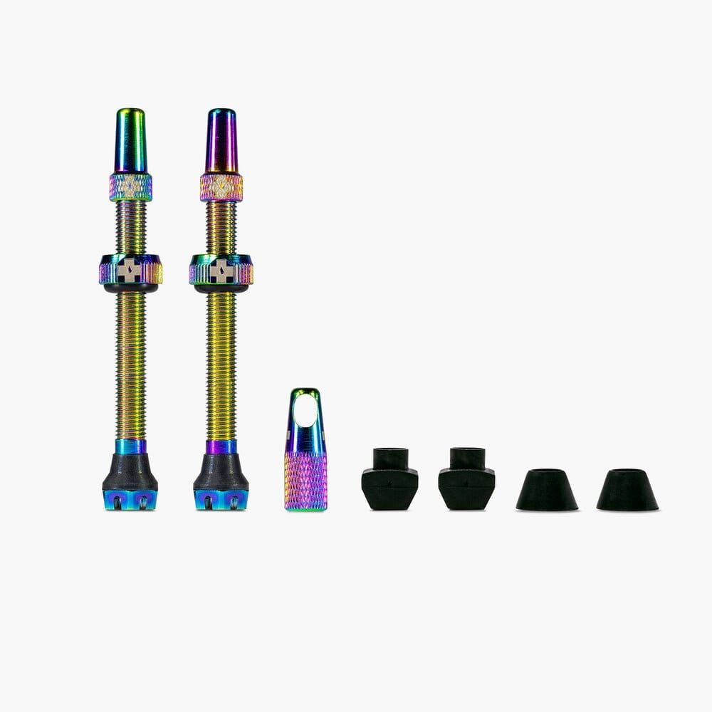Muc-Off Tubeless Valve Kit v2 44mm Bike Parts Muc-Off Iridescent 