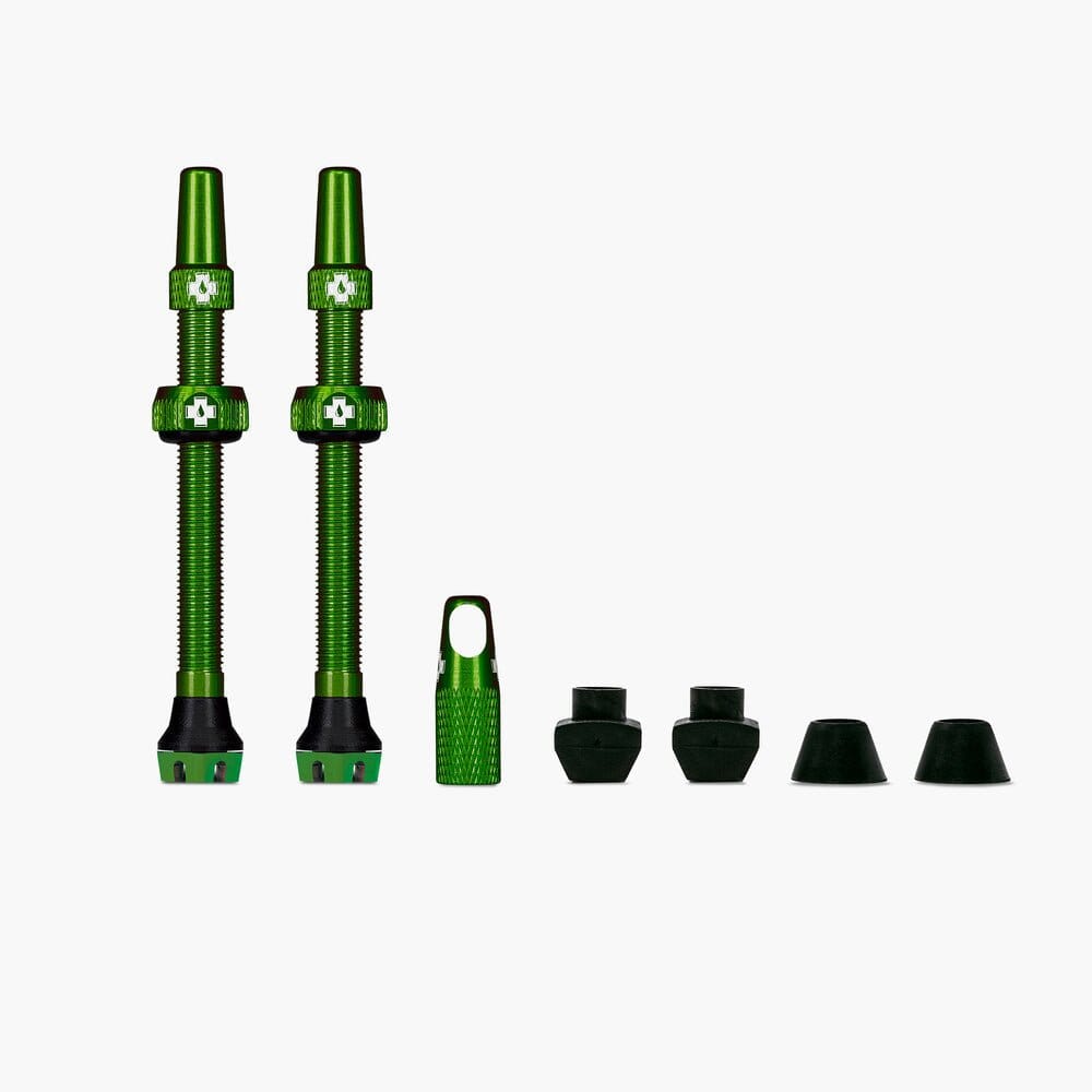 Muc-Off Tubeless Valve Kit v2 44mm Bike Parts Muc-Off Green 