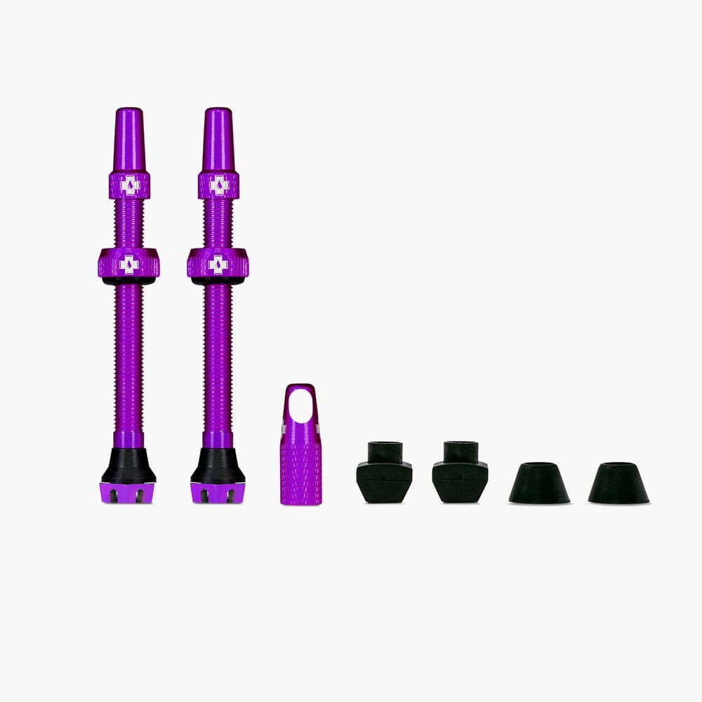 Muc-Off Tubeless Valve Kit v2 44mm Bike Parts Muc-Off Purple 