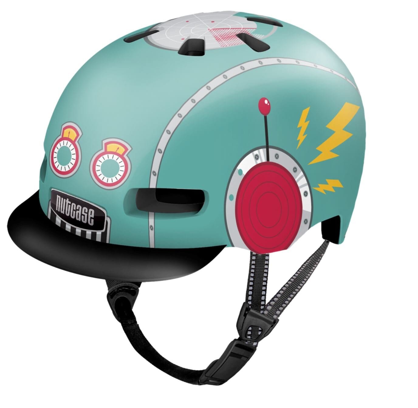 Nutcase Little Nutty Tin Robot MIPS Helmet Toddler Blue Bike Parts Nutcase XXS/XS 