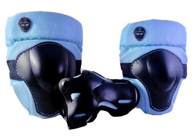 Nutcase Pad Set 3pc Knee, Elbow, Wrist Sky Blue 3-5 yrs Bike Parts Nutcase 