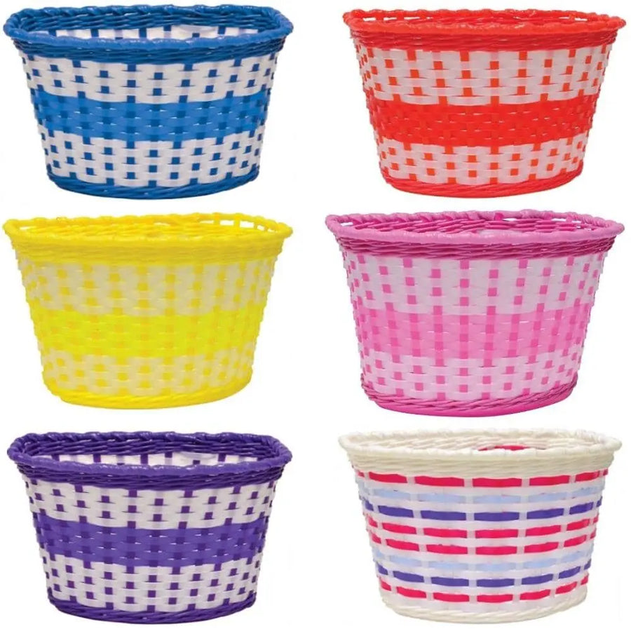 Oxford Junior Plastic Basket Multi Col Bike Parts Oxford Multi